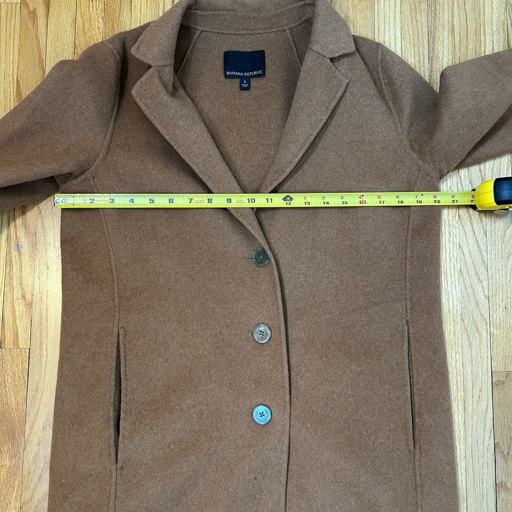Banana Republic Double Face Mid Length Top Coat Wool Blend - Picture 8 of 9